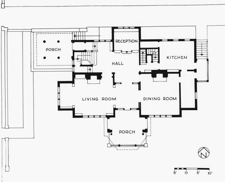 S.S. Brinsmaid House, Floor Plan, 1st Floor