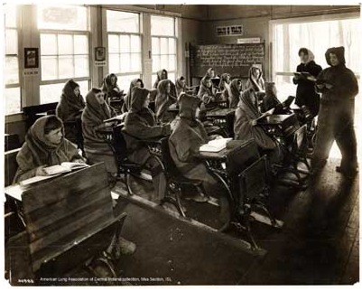 Classroom at the Indiana Potter Fresh Air School.