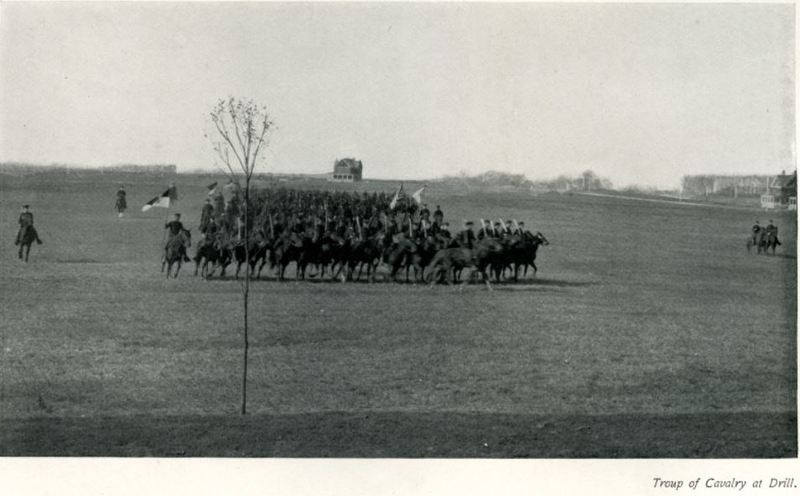 Troop of Cavalry at Drill, Fort Des Moines.